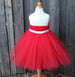 Vibrant Red Tutu Dress, Valentines Day Tutu Dress - Fully lined top sizes 4T and up