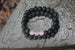 Genuine Volcanic Lava Rock Bracelet with Rose Quartz accents, Womens or Mens Bracelet  Mens Mala, Lava Rock Mala, Mala, Lava Rock Bracelet