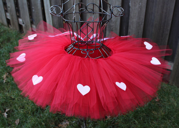 Simple Love Tutu, Red Valentine's Day Tutu, Valentine's Day Tutu, Valetine's Tutu, Heart Tutu