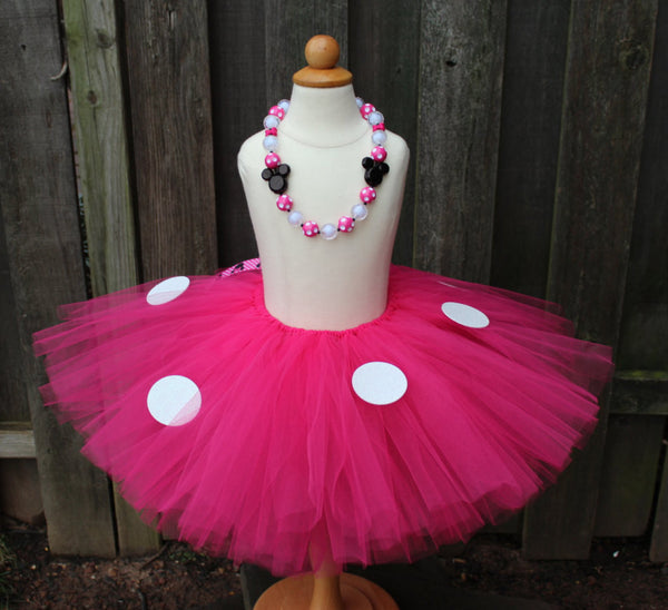 Hot Pink Minnie Mouse Inspired Tutu