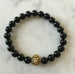 Black Onyx Lion Head Bracelet