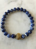 Sodalite Lion Head Bracelet, Sodalite Lion Head Bracelet, Sodalite Lion Head Mala, Sodalite Mala, Mens Sodalite Mala, Mala